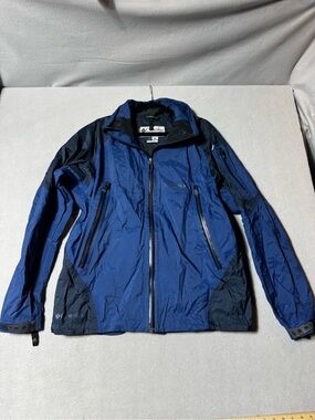 Titanium Men's Two-Tone Blue Raincoat